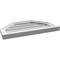 Ekena Millwork Octagonal Top Surface Mount PVC Gable Vent w/ 2"W x 2"P Brickmould Sill Frame, 26"W x 16"H GVPOT26X1603SN - alternate 4